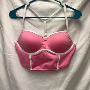 PINK strappy padded tank